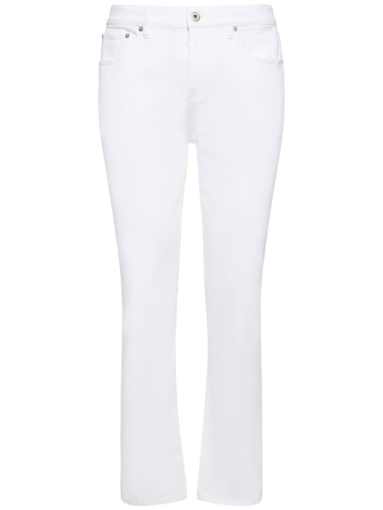 Burberry: Jeans slim fit Harloe in denim - Bianco - men_0 | Luisa Via Roma