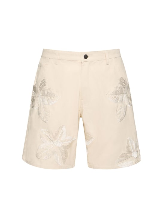 Honor the Gift: B-Summer キャンバスショートパンツ - ベージュ - men_0 | Luisa Via Roma