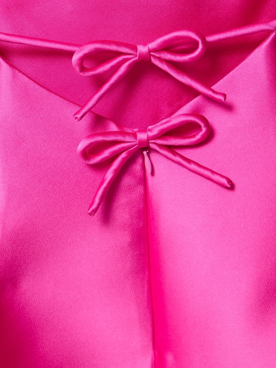 Valentino: Duchesse mini halter dress - Pink - women_1 | Luisa Via Roma