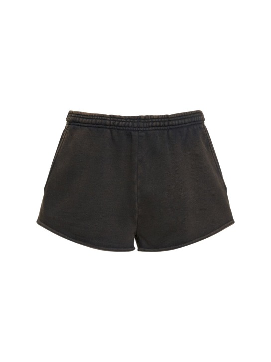 Entire Studios: Washed Black micro shorts - men_0 | Luisa Via Roma