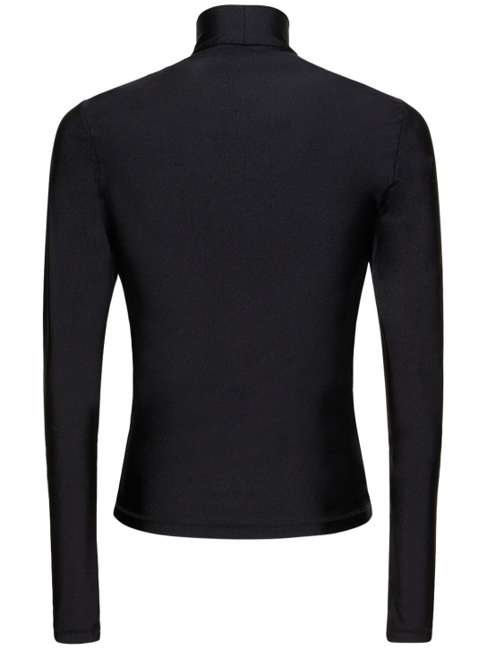 Coperni: Logo fitted high collar l/s t-shirt - men_4 | Luisa Via Roma