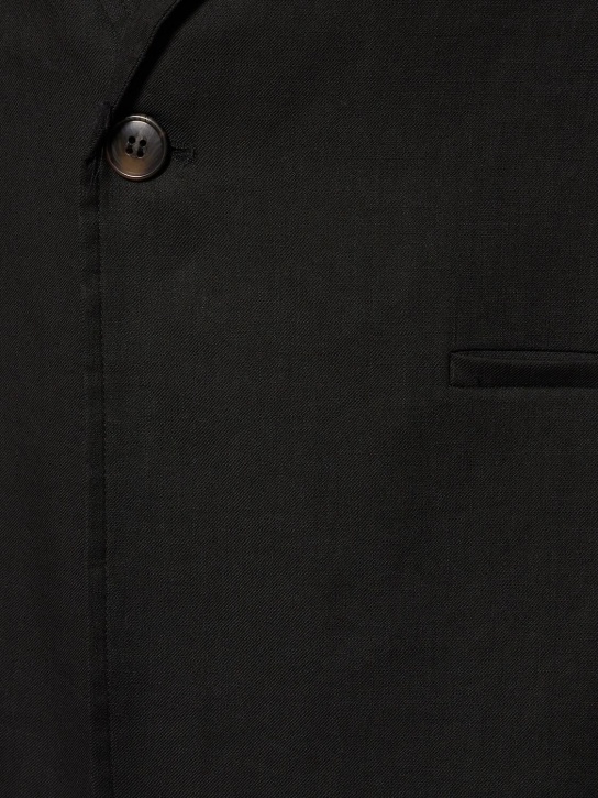 Commas: Linen blend single breasted jacket - men_3 | Luisa Via Roma