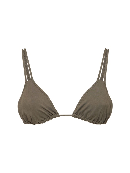 Eres: Top bikini a triangolo Ficus - Verde Oliva - women_0 | Luisa Via Roma
