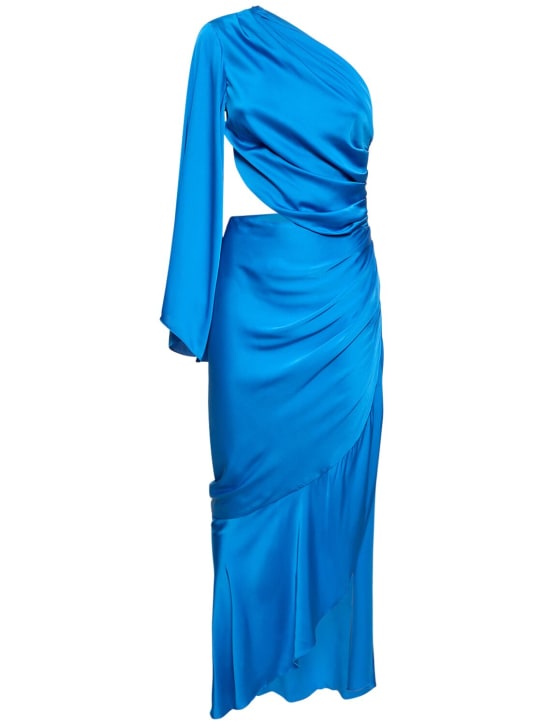 Patbo: One shoulder draped maxi dress - women_0 | Luisa Via Roma