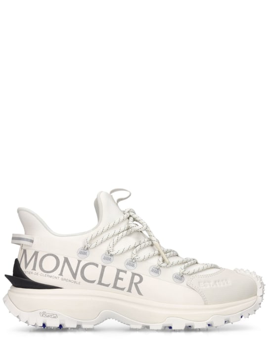 Moncler: 40mm Trailgrip Lite2 nylon sneakers - Beyaz - women_0 | Luisa Via Roma