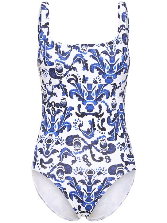 Emilia Wickstead: Ana printed jersey one piece swimsuit - Renkli - women_0 | Luisa Via Roma