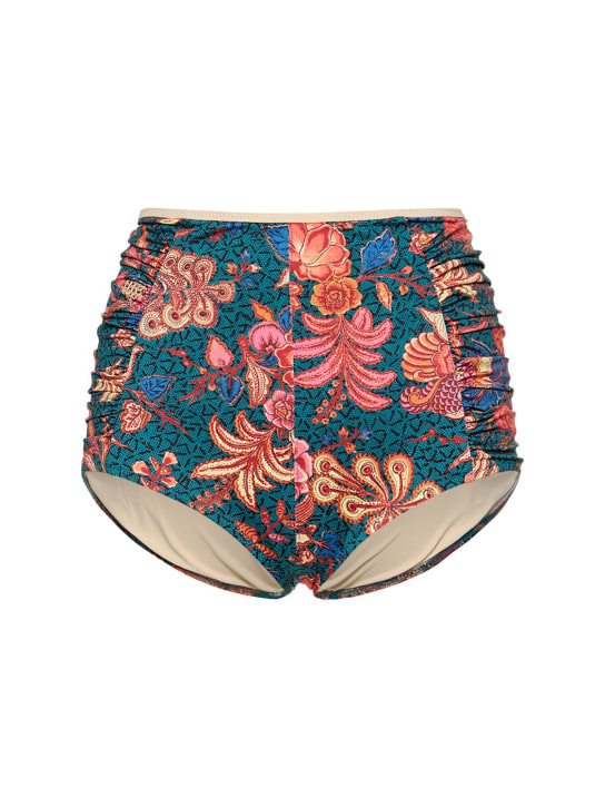Ulla Johnson: Finn printed stretch tech bikini bottoms - Multicolor - women_0 | Luisa Via Roma