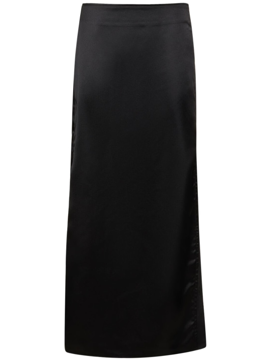 Designers Remix: Langer Rock aus Stretch-Technostoff „Lisbon“ - Schwarz - women_0 | Luisa Via Roma