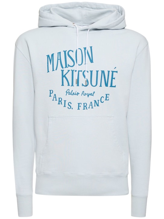 Maison Kitsuné: Palais Royal经典连帽卫衣 - 灰蓝色 - men_0 | Luisa Via Roma