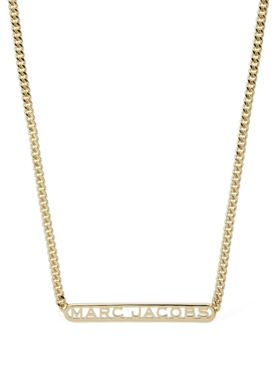 Marc Jacobs: Monogram chain necklace - Altın Rengi - women_0 | Luisa Via Roma