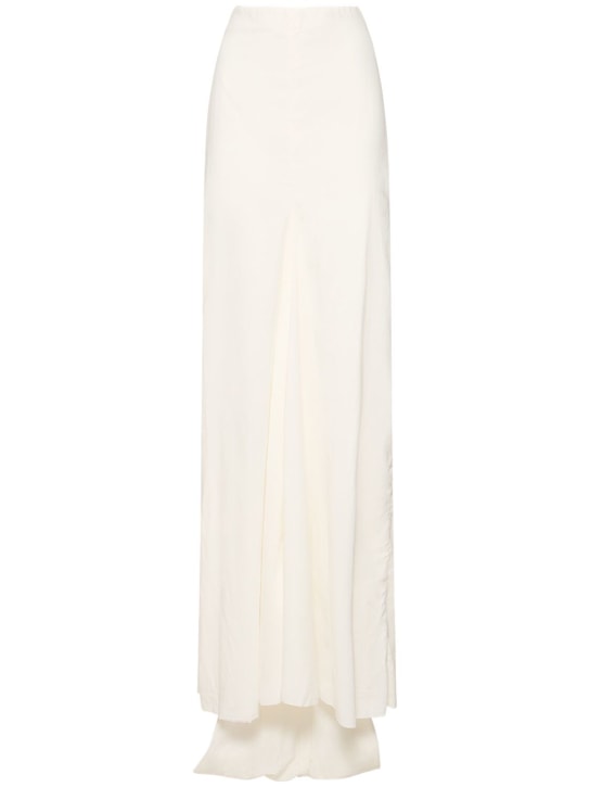Mien waxed cotton long pencil skirt - Ann Demeulemeester - Women |  Luisaviaroma