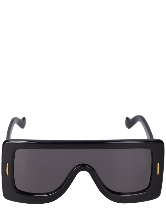 Loewe: Chunky Anagram mask acetate sunglasses - women_0 | Luisa Via Roma