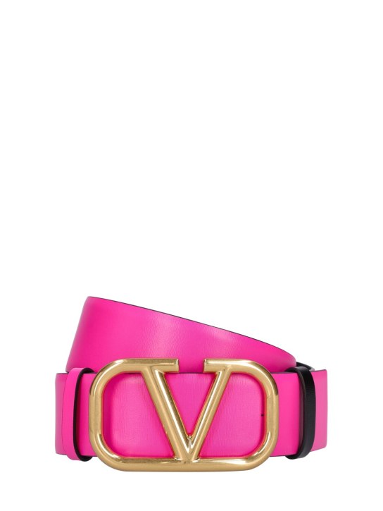 Big v logo leather belt bracelet - Valentino Garavani - Women