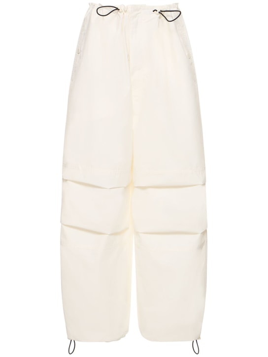 Marc Jacobs: Baggy cotton blend pants - White - women_0 | Luisa Via Roma