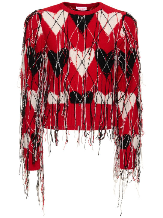 Charles Jeffrey LOVERBOY: Guddle sweater - Red - men_0 | Luisa Via Roma