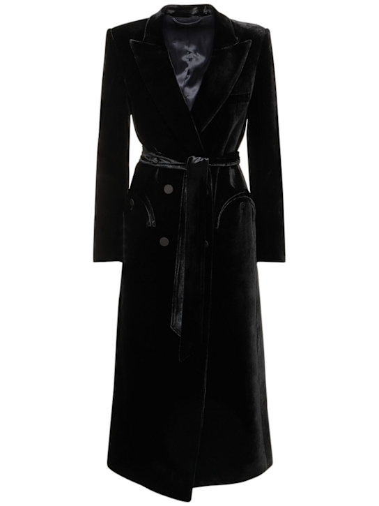 Blazé Milano: Etoile Black Blazer viscose midi dress - women_0 | Luisa Via Roma