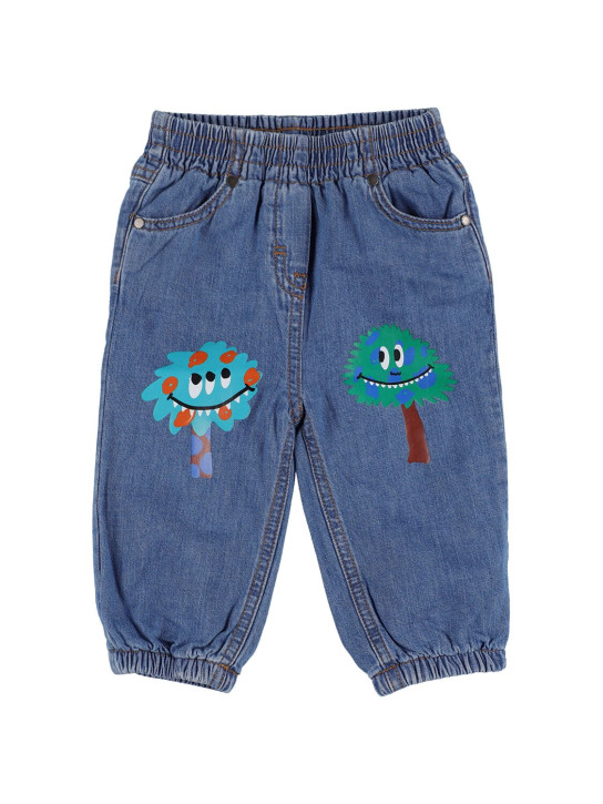 Stella Mccartney Kids: Organic cotton pants - Denim - kids-boys_0 | Luisa Via Roma