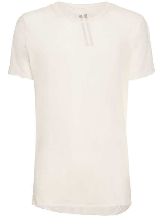 Rick Owens: Camiseta de algodón - men_0 | Luisa Via Roma