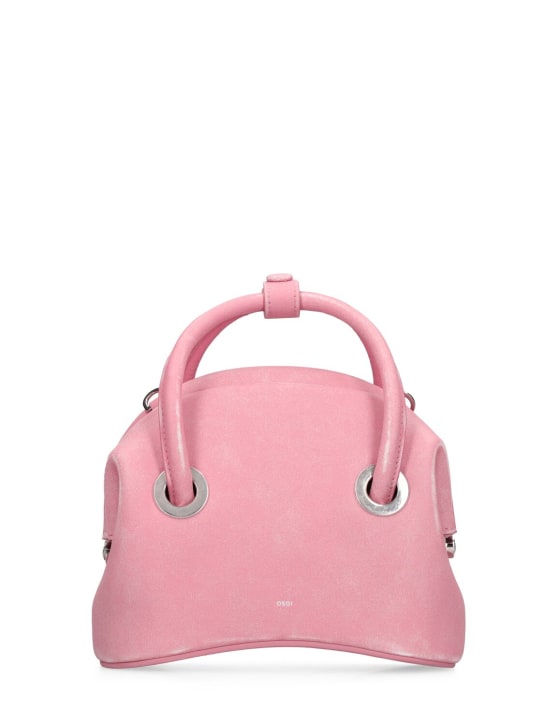 Osoi: Mini Circle leather top handle bag - Vintage Pink - women_0 | Luisa Via Roma