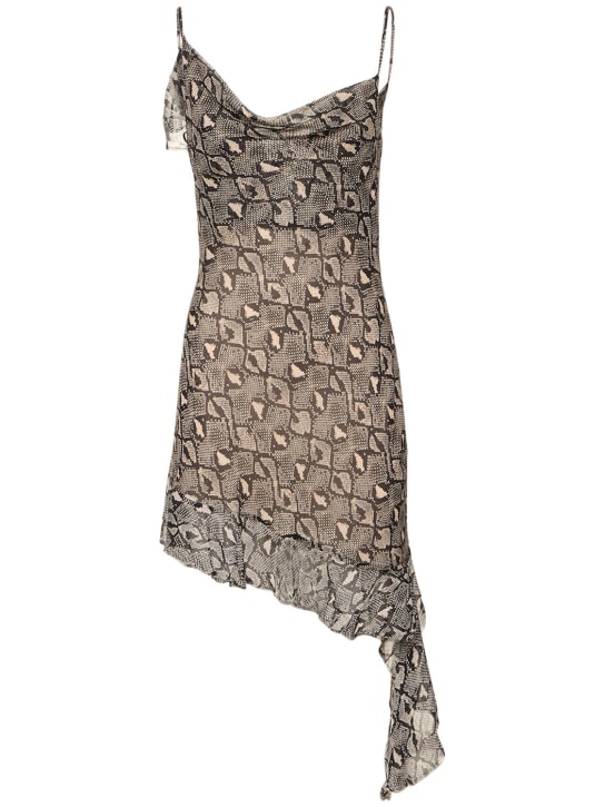 Bec + Bridge: Portia asymmetrical silk mini dress - Multicolor - women_0 | Luisa Via Roma