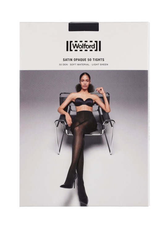 Wolford: Satin opaque 50 stockings - women_0 | Luisa Via Roma