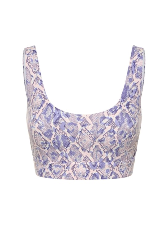 Varley: Let's Move Severn bra top - Blue/Multi - women_0 | Luisa Via Roma
