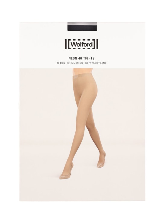 Wolford: Leggings Neon 40 denari - Nero - women_0 | Luisa Via Roma