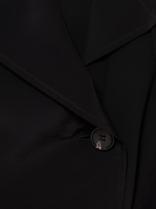 Theory: Double breasted viscose trench coat - women_3 | Luisa Via Roma