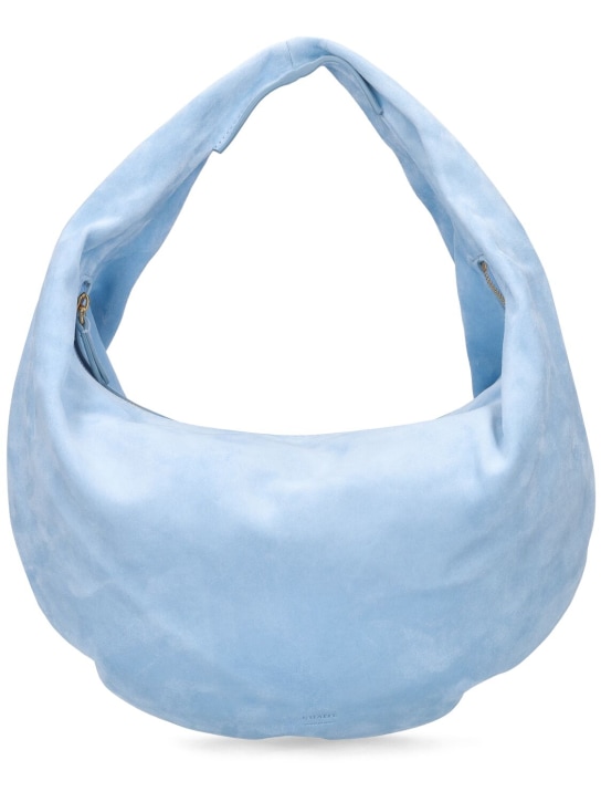 Khaite: Medium Olivia leather hobo bag - Babyblau - women_0 | Luisa Via Roma