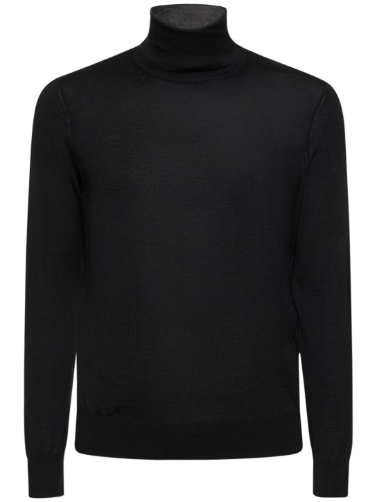 Zegna: Cashmere & silk light knit sweater - men_0 | Luisa Via Roma