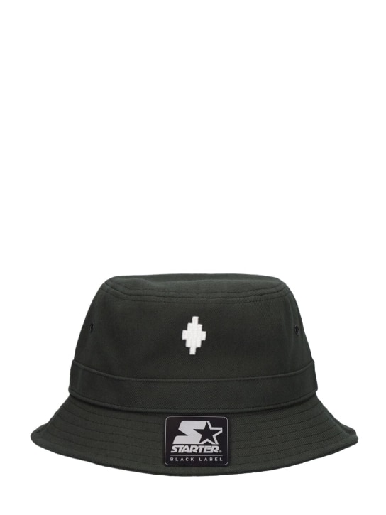 Cross logo embroidery cotton bucket hat - Marcelo Burlon County Of Milan -  Men
