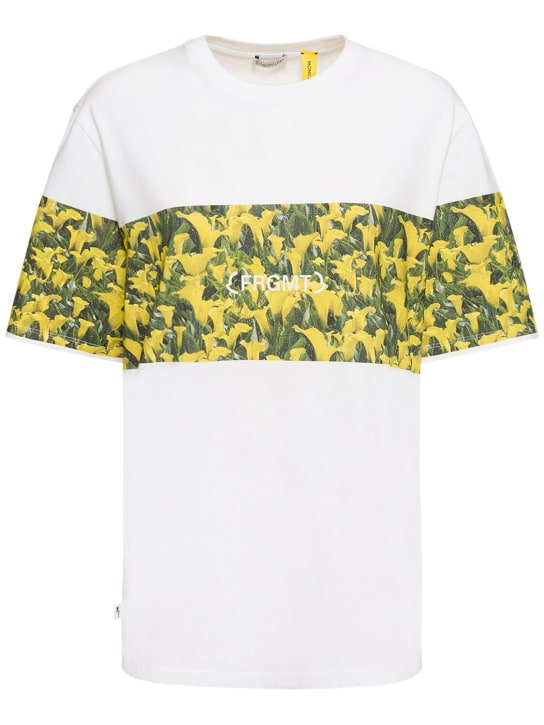 Moncler Genius: T-Shirt aus Jersey „Moncler x FRGMT“ - Weiß/Multi - women_0 | Luisa Via Roma