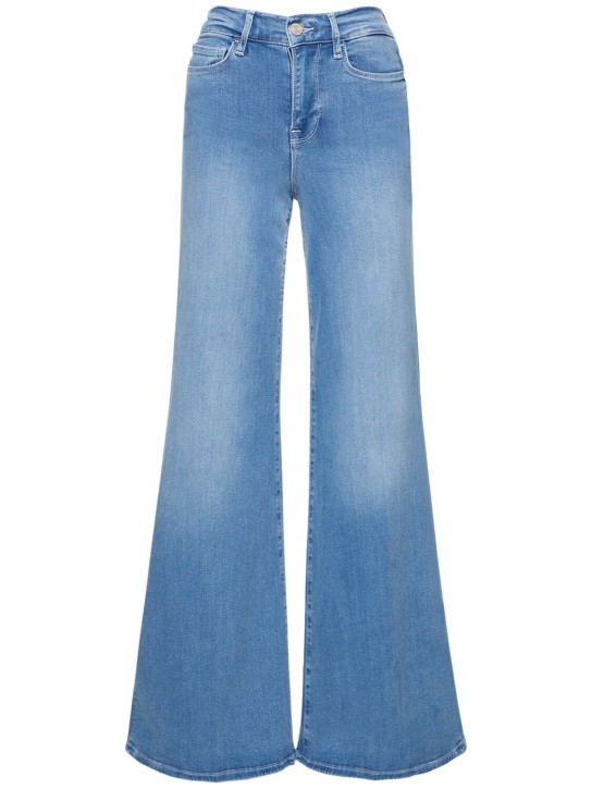 Frame: Jeans de pierna ancha - Azul Claro - women_0 | Luisa Via Roma