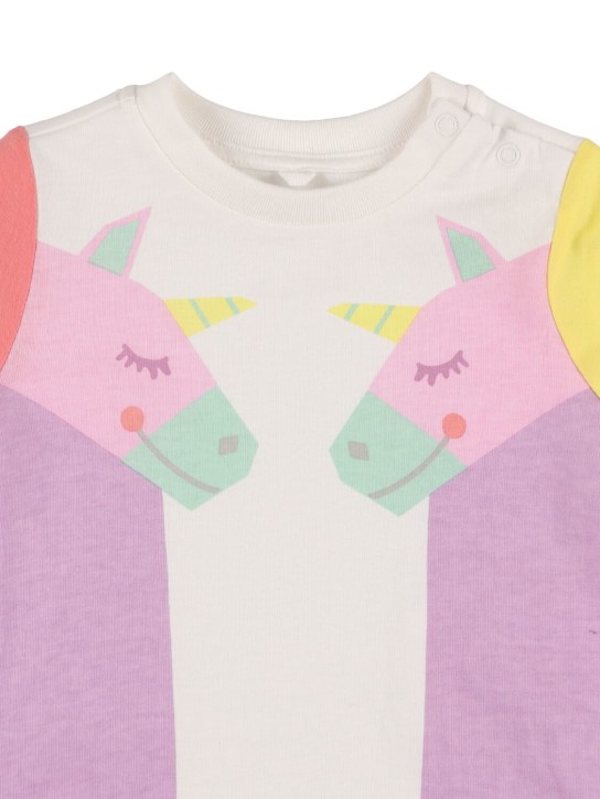 Stella Mccartney Kids: Camisa de algodón jersey orgánico estampada - Multicolor - kids-girls_1 | Luisa Via Roma