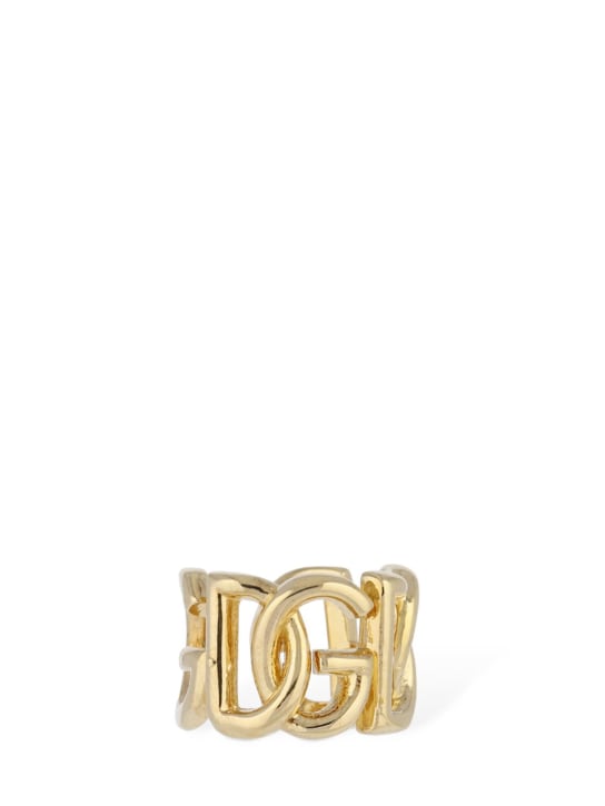 Dolce&Gabbana: DG logo ear cuff - Gold - women_1 | Luisa Via Roma