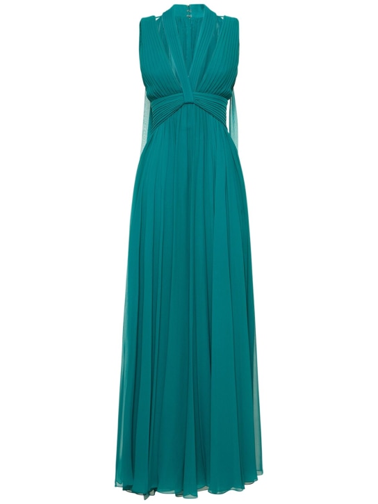 Elie saab discount turquoise evening dress