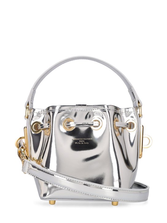 Alexandre Vauthier: BBag迷你镜面水桶包 - 银色 - women_5 | Luisa Via Roma
