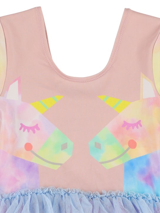 Stella McCartney Kids: Vestito in jersey di cotone e tulle - Multicolore - kids-girls_1 | Luisa Via Roma