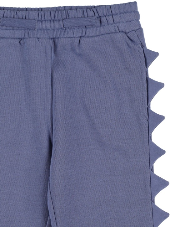 Stella Mccartney Kids: Pantalones deportivos de algodón orgánico - Azul - kids-boys_1 | Luisa Via Roma