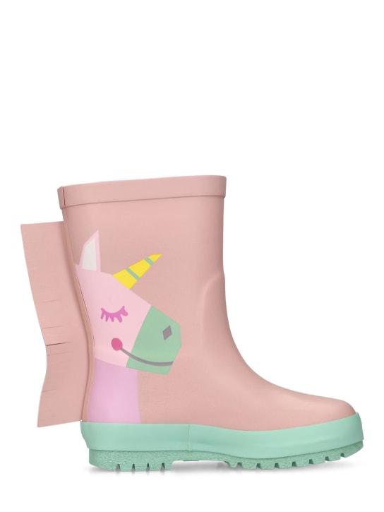 Stella Mccartney Kids: Unicorn rubber rain boots - kids-girls_1 | Luisa Via Roma