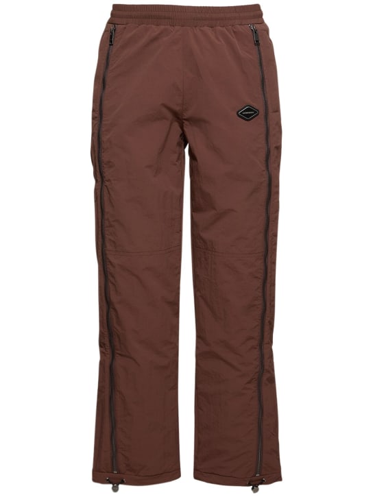 Unknown: Zipped track pants - Brown/Beige - men_0 | Luisa Via Roma