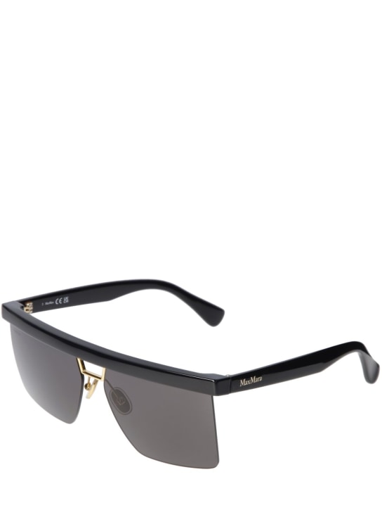 Max Mara: Eileen Gray squared sunglasses - Black/Smoke - women_1 | Luisa Via Roma