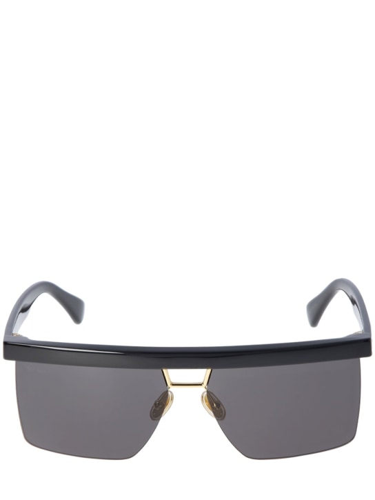 Max Mara: Eileen Gray squared sunglasses - Black/Smoke - women_0 | Luisa Via Roma