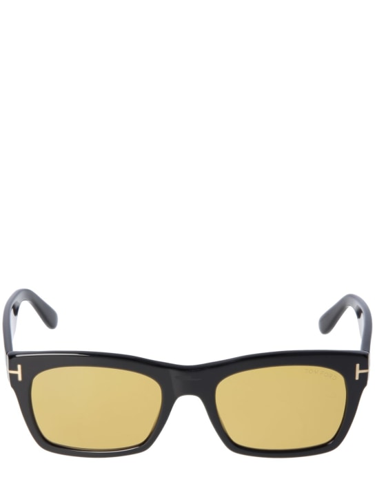 Tom Ford: Gafas de sol de acetato cuadrado - Negro/Café - women_0 | Luisa Via Roma