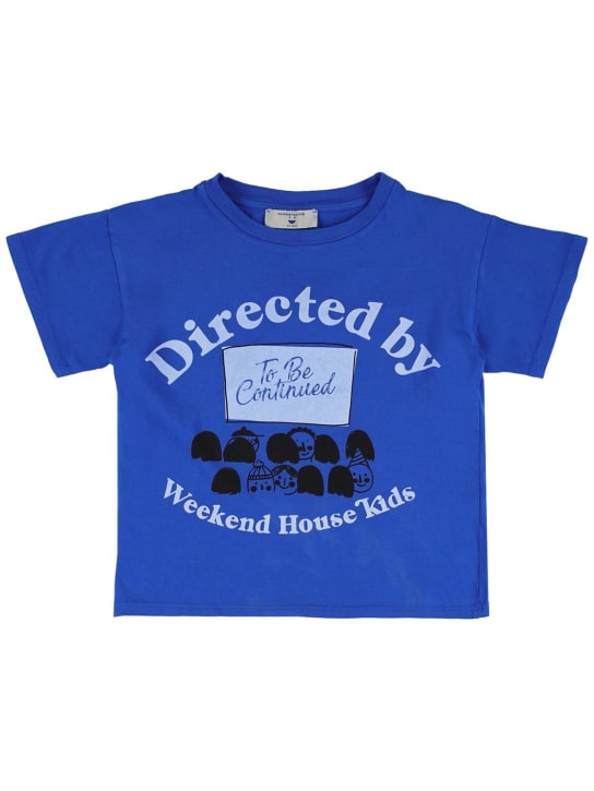 Printed organic cotton blend s/s t-shirt - Weekend House Kids - Girls