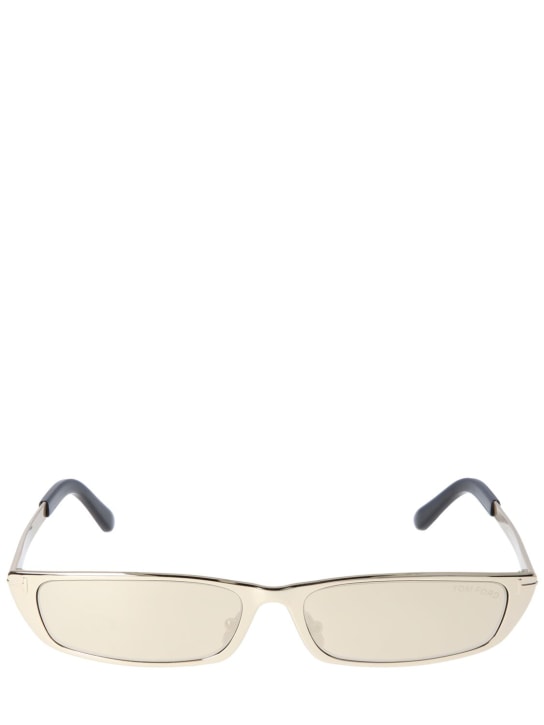Tom Ford: Everett squared metal sunglasses - women_0 | Luisa Via Roma