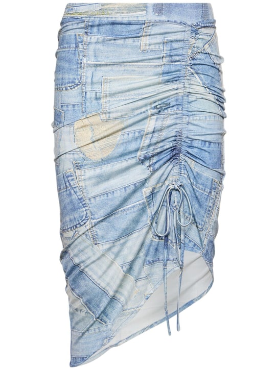 Andersson Bell: Anja patch print jersey midi skirt - Multicolor - women_0 | Luisa Via Roma