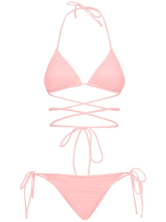 Reina Olga: Miami solid triangle bikini - Pink - women_0 | Luisa Via Roma