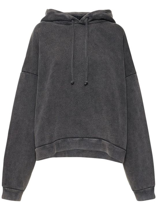 Acne Studios: Fester vintage cotton jersey hoodie - women_0 | Luisa Via Roma