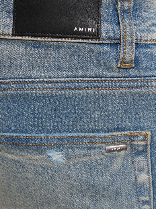 Amiri: Jeans de denim de algodón 15cm - Clay Indigo - men_1 | Luisa Via Roma